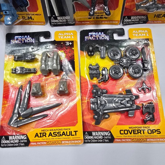 Final Faction Action Figures Alpha Team 1 Lot of 5 New - Picture 2 of 6